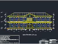 Bản vẽ cad kiến trúc ủy ban nhân dân xã Tân Phú kích thước 14.6x30 m