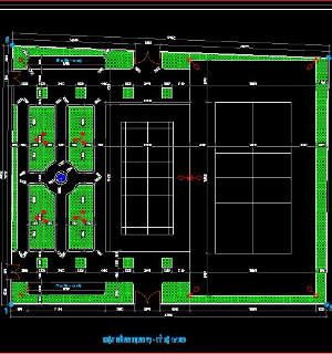 Bản vẽ cad Kiến trúc,cảnh quan,điện nước chiếu sáng Vườn hoa thiên nhiên Ninh Hiệp -Gia Lâm