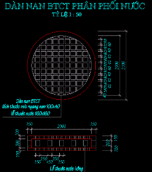 Bản vẽ Cad mẫu các công trình thủy lợi, cảng biển cấp thoát nước