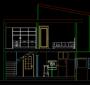 Bản vẽ  cad mẫu nhà 2 tầng đẹp mái vát