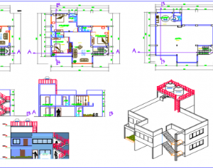 cad mẫu nhà,nhà hiện đại,cad nhà đẹp