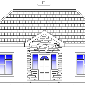 Bản vẽ cad mẫu nhà dân đẹp