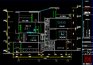 Bản vẽ cad mẫu nhà lệch tầng đẹp.