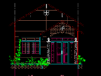 Bản vẽ CAD nhà 1 tầng cấp 4 kích thước 5x15m ( kiến trúc, kết cấu)