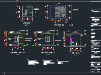 Bản vẽ cad Nhà để xe - Nhà bảo vệ Trường học