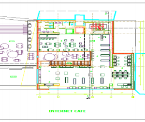 Bản vẽ cad nhà hàng