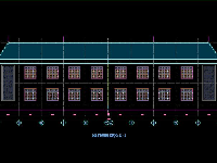 bản vẽ trường học 9.8x36.25m,File cad  trường học 2 tầng,trường học 2 tầng 9.8x36.25m,kiến trúc trường học 2 tầng