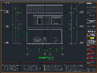 Bản vẽ CAD Nhà ở gia đình 2 tầng kết hợp kinh doanh 8.78x11.48m