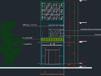 Bản vẽ CAD nhà phố 2 tầng 4x17.3m