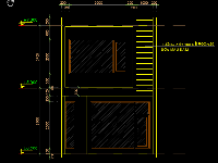 Bản vẽ CAD Nhà phố 2 tầng 5.6x13.6m (Hạng mục kiến trúc, kết cấu)