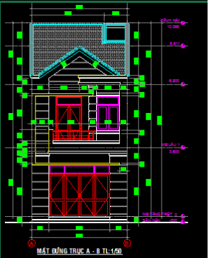 Top 50 mẫu bản vẽ cad nhà mái thái đẹp nhất