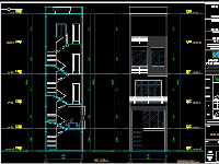 Bản vẽ Cad Nhà Phố 4.5 tầng 4.5x20m (1 trệt 3 lầu, 1 tum) khá đầy đủ