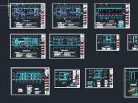 Bản vẽ cad Nhà quản lý điều hành 2 tầng