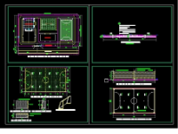 Bản vẽ cad sân bóng cỏ nhân tạo (5 người)