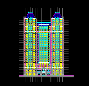 Bản vẽ cad the Manor phase 1_ mặt đứng điển hình