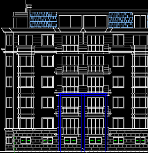 Bản vẽ cad thiết kế chung cư 