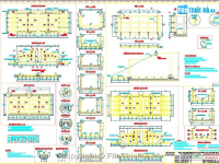 Bản vẽ CAD thiết kế cống công nghệ đập xà lan