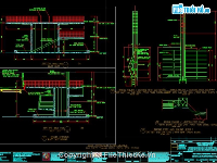 Bản vẽ cad thiết kế công trình cầu rồng với đầy đủ các hạng mục
