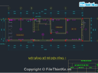 Bản vẽ CAD thiết kế điện nhà 2 tầng 5x16m