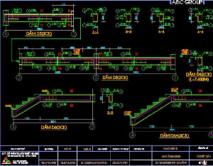 Bản vẽ cad thiết kế kết cấu nhà dân tham khảo