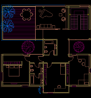 Bản vẽ cad thiết kế khu nhà dân