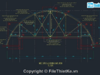 Bản vẽ cad thiết kế mái vòm