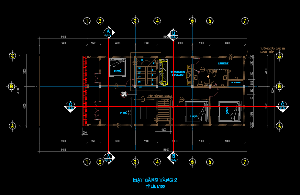 Bản vẽ cad thiết kế nhà hai tầng( đầy đủ kiến trúc và kết cấu)