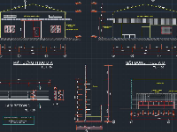 Bản vẽ Cad Tổng hợp mẫu nhà kho, nhà ăn, nhà xưởng kết cấu thép kích thước 15x30m