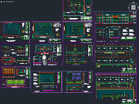 Bản vẽ cad tổng thể trường học hạng mục kiến trúc