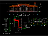 Bản vẽ cad Trạm y tế xã kích thước 13.3x23.1m đầy đủ kiến trúc, kết cấu, điện nước