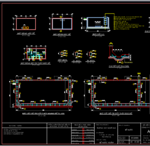 Bản vẽ,Bản vẽ autocad,bể nước trường học