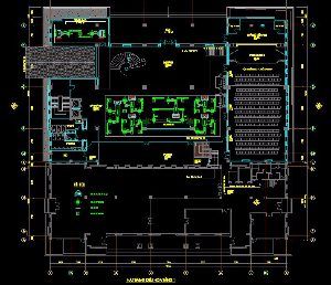 Bản vẽ cad_Phần điều hòa không khí tòa nhà 8 tầng