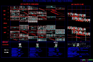 Bản vẽ cad_Tổ chức thi công mặt đường 