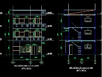 Bản vẽ cải tạo sửa chữa nhà từ 2 tầng lên 3 tầng