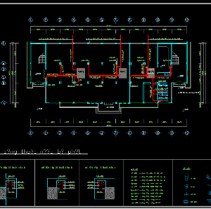 Bản vẽ cấp thoát nước cứu hoả công trình nhà 3 tầng