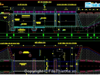 Bản vẽ Cầu bản L= 26.71m 3 nhịp đầy đủ chi tiết- kèm khối lượng