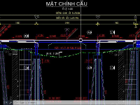 Bản vẽ cầu dầm T, dầm I 15+24.54+15m