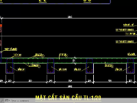 Bản vẽ cầu giao thông nông thôn B=3.8m L=16m