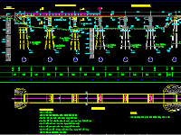 bản vẽ cầu,Bản vẽ cầu bản,Bản vẽ cầu Hưng Lam,6 nhịp bản 12m,Khổ cầu B=4+2x0.25m