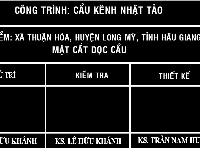 Bản vẽ Cầu Kênh NHẬT TẢO 2.5x19.5m - Thuận Hòa - Long Mỹ - Hậu Giang