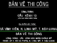 Bản vẽ cầu kênh nông thôn dài 30m