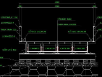 Bản vẽ Cầu tạm bằng thép B=4m L=3x12m