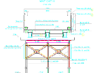 Bản vẽ cấu tạo cầu tạm phục vụ thi công - Đầy đủ khối lượng