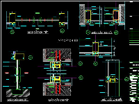 Bản vẽ cấu tạo chi tiết cửa kính và cửa số khung nhôm cửa thăm thép