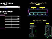 Bản vẽ cấu tạo chung cầu 5 nhịp sơ đồ 18.6m + 24.54m + 33m + 24.54m + 18.6m