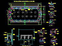 Bản vẽ cad thi công cầu,biện pháp thi công trụ cầu,biện pháp thi công thùng chụp,Bản vẽ cấu tạo thùng chụp