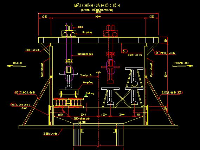 Bản vẽ cấu tạo và bố trí giá pooctic lao lắp dầm cầu