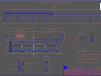 Bản vẽ cầu thép liên hợp bản mặt cầu BTCT nhịp 34m,rộng 10m