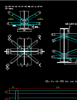Bản vẽ cầu thép liên hợp giản đơn