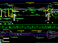 Bản vẽ cầu treo An Ngãi huyện Tân Kỳ, Nghệ An, 1 nhịp treo L=120m, Khổ cầu B=2+2x0.15m